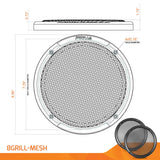 PRV Audio 8GRILL-MESH 8 Inch Loudspeaker Grill Pair Black