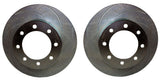 American Made V8-Barbarian 8-Piston Billet Aluminum Direct Fit Rear Disc Brake Kit W/DS Rotors. Black A193-10BK-DS