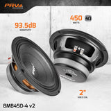 PRV 8MB450-4 v2 Midbass PRV Audio