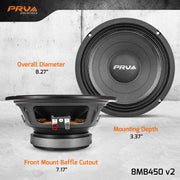 PRV 8MB450 v2 Midbass PRV Audio