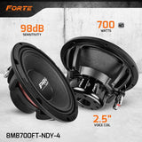 PRV 8MB700FT-NDY-4 Midbass PRV Audio