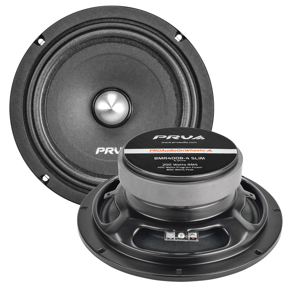 PRV Audio 8MR400B-4 SLIM Mid Range + TW350Ti-4 SLIM Bundle