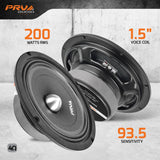PRV 8MR400B-4 SLIM Midrange PRV Audio
