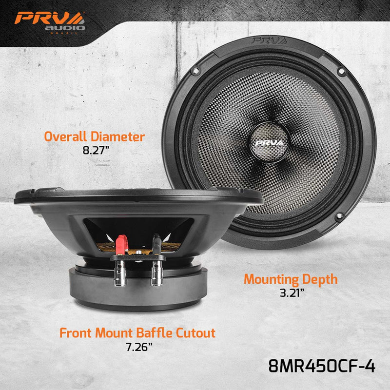 PRV 8MR450CF-4 Midrange PRV Audio