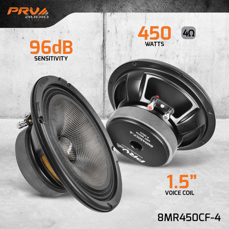 PRV 8MR450CF-4 Midrange PRV Audio