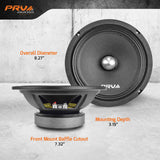 PRV Audio 8MR500-4 Bullet 8in Midrange Loudspeaker 4 Ohm