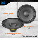 PRV Audio 8MR500-NDY-4 v2 8" Midrange Neodymium Speaker