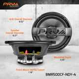 PRV Audio 8MR500CF-NDY-4 8" Neodymium Midrange Loudspeaker Pair