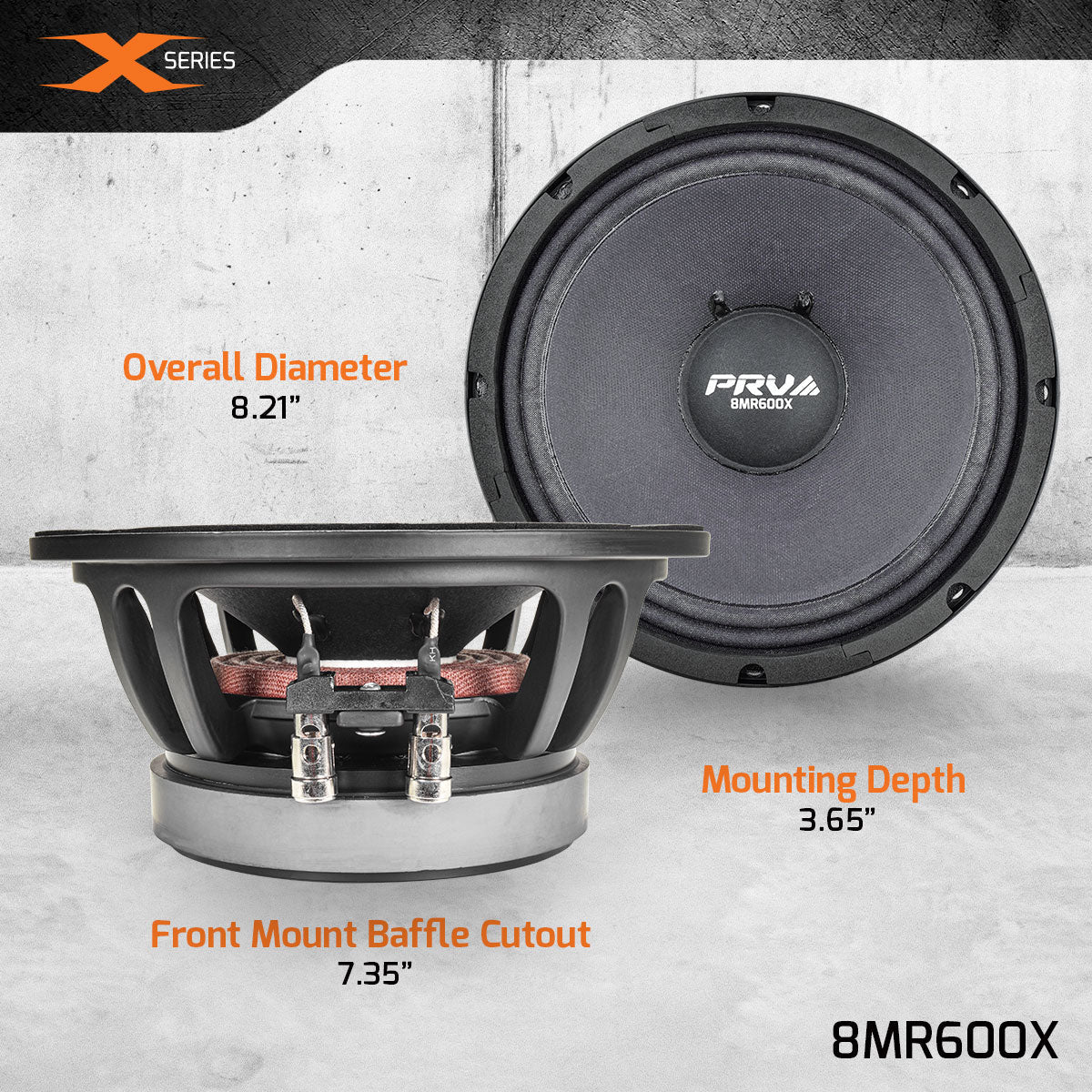PRV 8MR600X Midrange PRV Audio