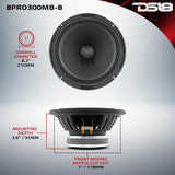 8" Mid-Bass Loudspeaker 150 Watts Rms 4-Ohm