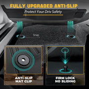 Trucktok 2010-2014 Ford F150 SuperCrew Cab All-Weather TPE Floor Mats TruckTok