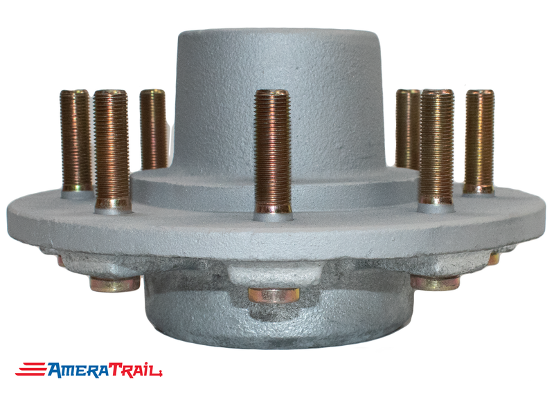 8 Lug Complete Hub Kit for 6000 - 7000 lb. Axles, Fully Greased, 8 on 6.5 Lug Pattern - Available w/ Stainless Steel Lug Nuts