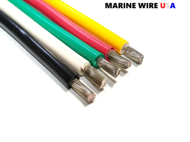 8 AWG Gauge Battery Cable Marine Grade Tinned Copper - SOLD PER FT - CHOOSE YOUR COLOR AC/DC WIRE AND SUPPLY