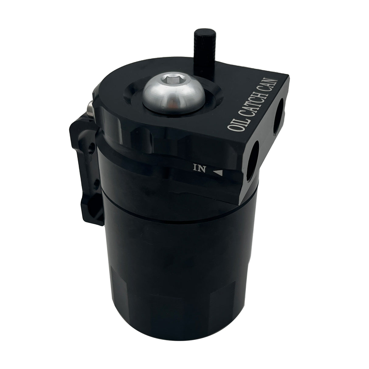 TruckTok Oil Catch Reservoir Breather Can Tank with Filter Cylinder Aluminum Universal TruckTok