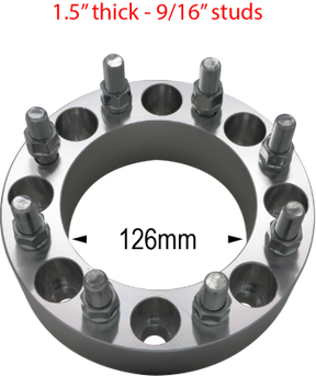 8 x 6.5 / 9/16 Studs / 1.5"-3" Thickness (Ram/Ford/Chevy/GMC) Far From Stock - CWA