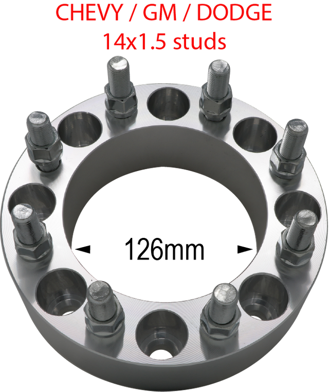 8 x 6.5 / 14mm Studs / 1.5"-3" Thickness (Chevy/GMC/Ram/Ford) Far From Stock - CWA