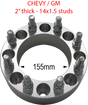 2" thick - 8 x 210mm to 8 x 210mm - 2" (Chevy/GMC) Far From Stock - CWA