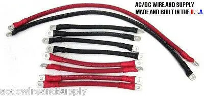 # 1 GAUGE HEAVY DUTY (10 Pc) SOLAR BATTERY BANK WIRE KIT U.S.A MADE AC DC WIRE AND SUPPLY