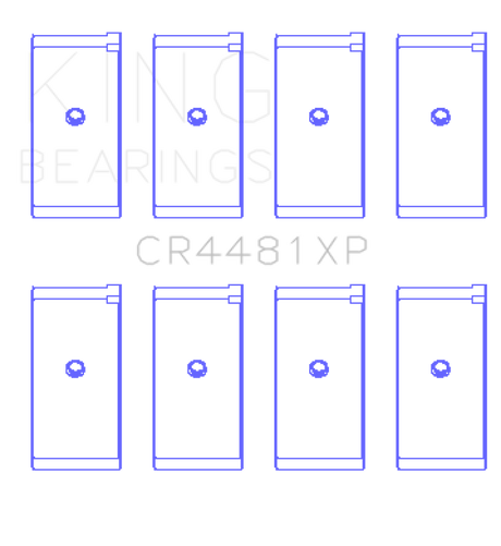 King Engine Bearings Mitsubishi 4G63/4G64 6 Bolt 1st Gen DSM Performance Rod Bearing Set - Size STDX