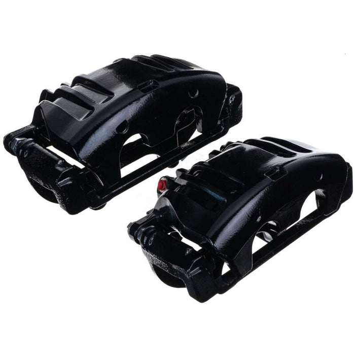 Power Stop 19-20 Dodge Charger Front Black Calipers - Pair (w/Bracket)