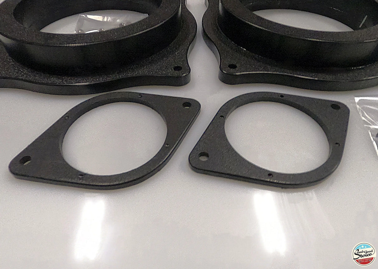 2014-2019 Lexus IS & RC 6.5-inch Front Speaker Adapters | 1.5-inch CNC HDPE Ten87 Design
