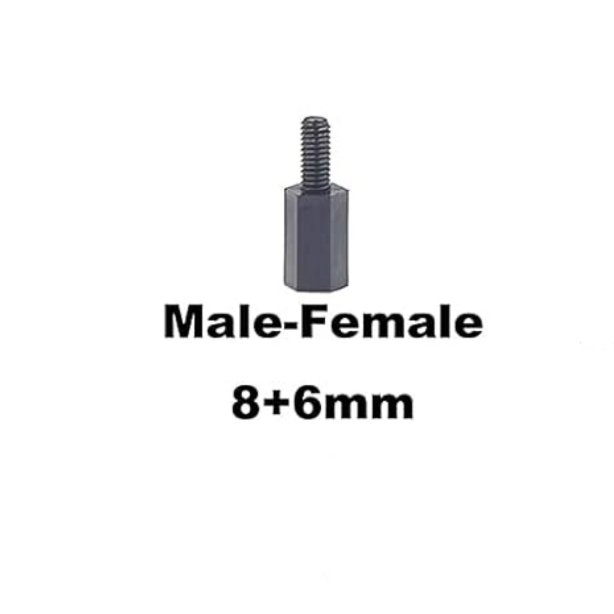 M2.5 Nylon Hex Standoffs Spacers Screws Nuts Flat washer TekShack