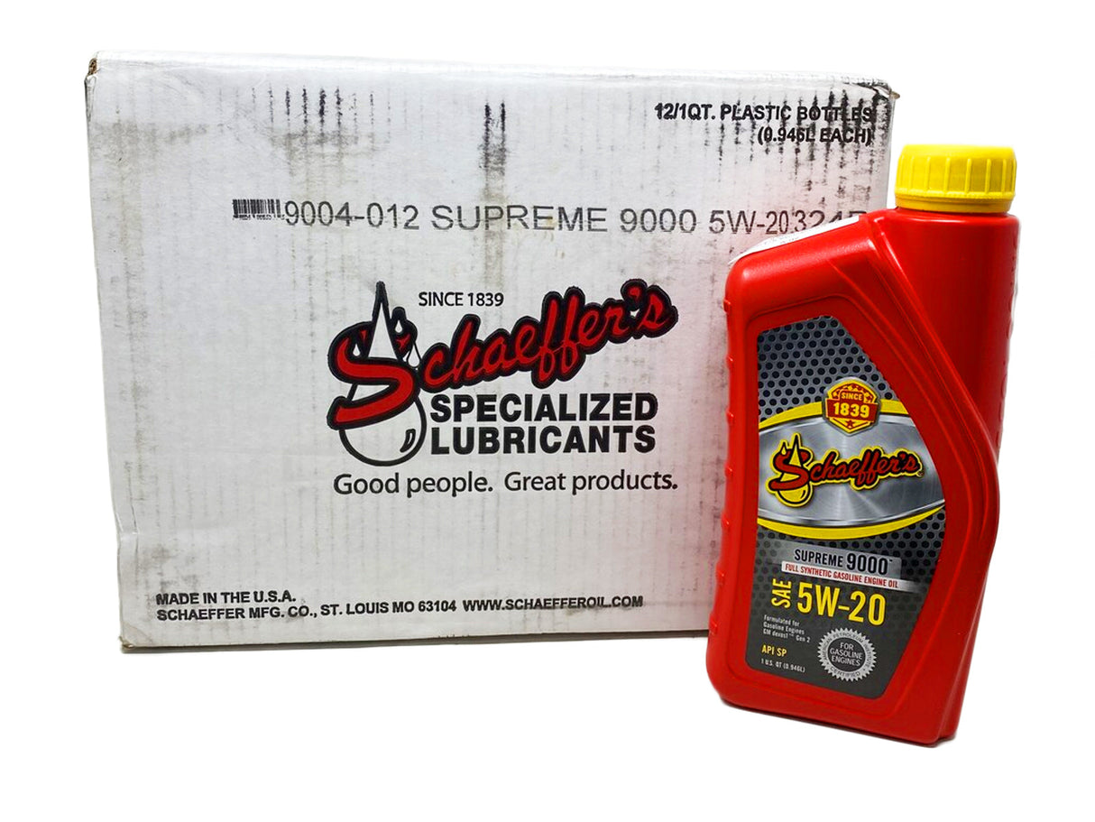 Schaeffers 9004 Supreme 9000 Full Synthetic 5W-20, 1 Quart Schaeffers