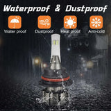 9004 HB1 LED Headlight Bulbs 18W 6000LM 6000K | 2 Bulbs for Acura/Buick/Cadillac/Chevrolet/