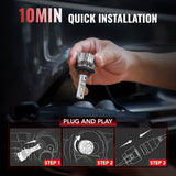 9005/HB3 9006/HB4 120W 6500K 22000LM White IP67 LED Headlight Bulbs 2 Pairs Flashark