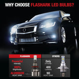 LF1 9006/HB4 LED Fog Light Bulbs 6500K 5500LM White 2Pcs