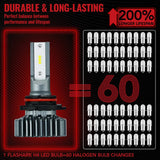 9006/HB4 LED  Headlight Bulbs 120W 6000K ‎14000LM White 2Pcs
