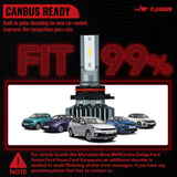 9006/HB4 LED  Headlight Bulbs 120W 6000K ‎14000LM White 2Pcs Flashark