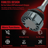 9006/HB4 LED  Headlight Bulbs 120W 6000K ‎14000LM White 2Pcs Flashark