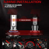 9006 HB4 LED Headlight Bulbs 60W 15000LM 6000K | 2 Bulbs