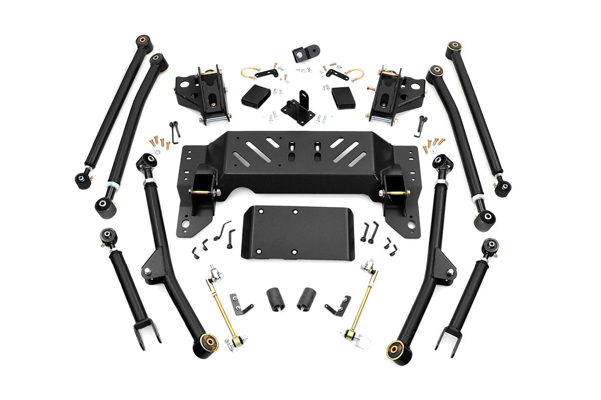 Long Arm Upgrade Kit 4 Inch Lift Jeep Grand Cherokee ZJ 4WD (1993-1998) Rough Country
