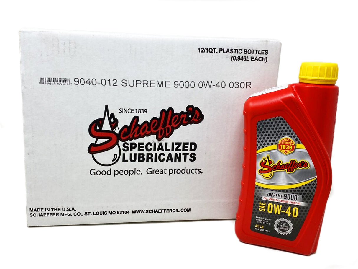 Schaeffers 9040 Supreme 9000 Full Synthetic 0W-40 Schaeffers