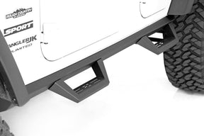 Contoured Drop Steps 4 Door Jeep Wrangler Unlimited 2WD/4WD (2007-2018) Rough Country