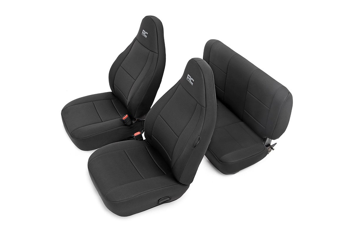 Seat Covers Front and Rear Jeep Wrangler TJ 4WD (1997-2002) Rough Country