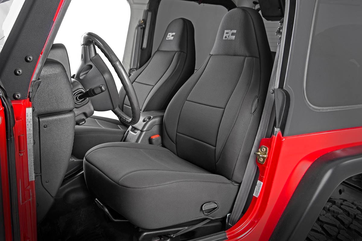 Seat Covers Front and Rear Jeep Wrangler TJ 4WD (1997-2002) Rough Country