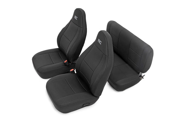 Seat Covers Front and Rear Jeep Wrangler TJ (03-06)/Wrangler Unlimited (04-06) Rough Country