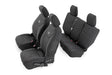 Seat Covers Front and Rear Jeep Wrangler Unlimited 2WD/4WD (2008-2010) Rough Country