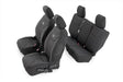 Seat Covers Front and Rear Jeep Wrangler Unlimited 4WD (2011-2012) Rough Country