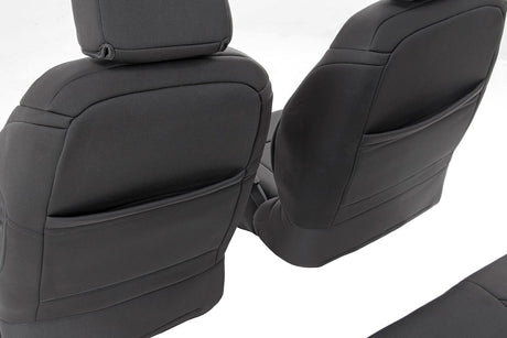 Seat Covers Front and Rear Jeep Wrangler Unlimited 4WD (2011-2012) Rough Country