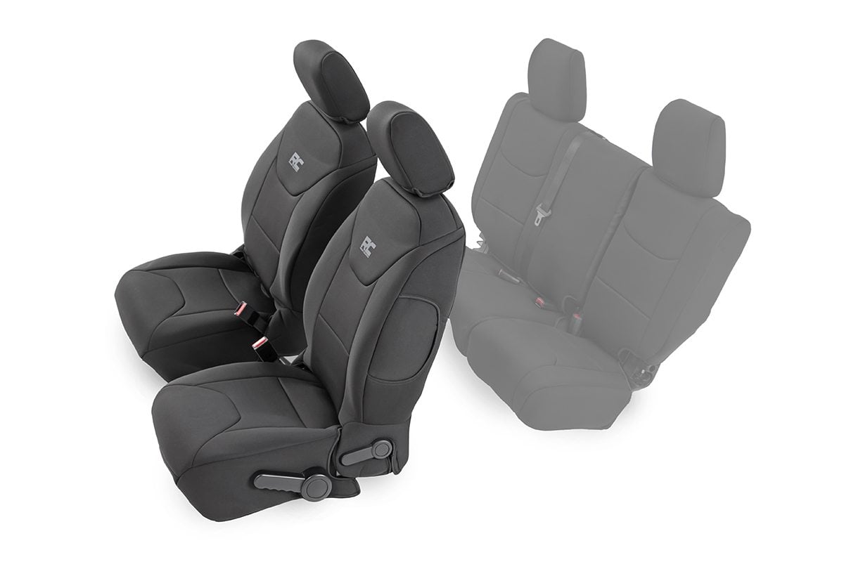 Seat Covers Front Jeep Wrangler Unlimited 4WD (2013-2018) Rough Country