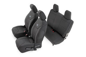 Seat Covers Front and Rear Jeep Wrangler JK 4WD (2011-2012) Rough Country