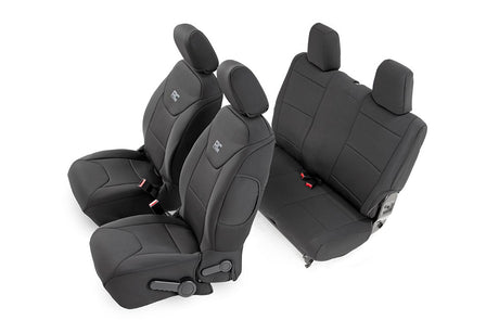 Seat Covers Front and Rear Jeep Wrangler JK 4WD (2011-2012) Rough Country