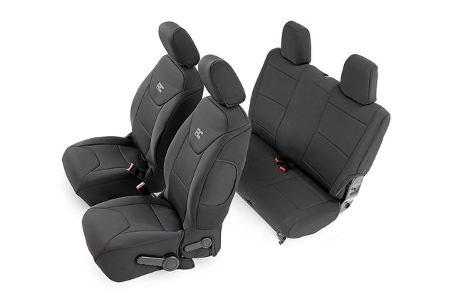 Seat Covers Front and Rear Jeep Wrangler JK 4WD (2011-2012) Rough Country