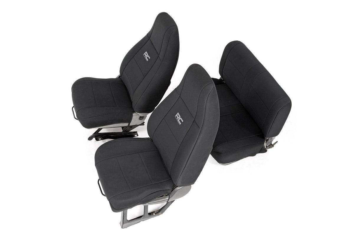 Seat Covers Front and Rear Jeep Wrangler YJ 4WD (1987-1990) Rough Country