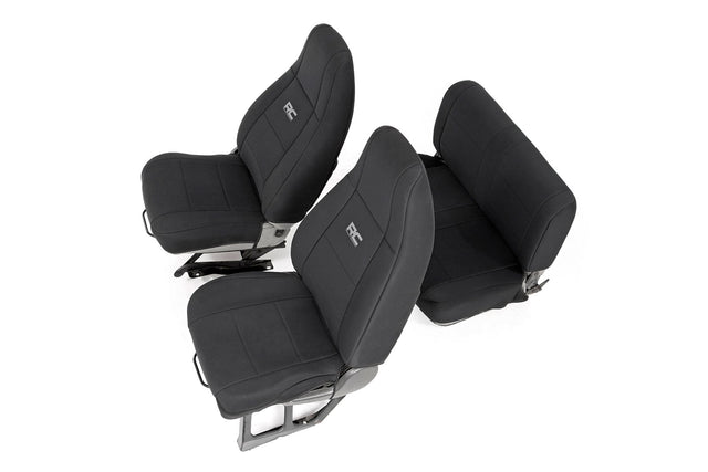 Seat Covers Front and Rear Jeep Wrangler YJ 4WD (1987-1990) Rough Country