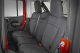 Seat Covers Front and Rear w/ Armrest Jeep Wrangler Unlimited 4WD (18-26) Rough Country